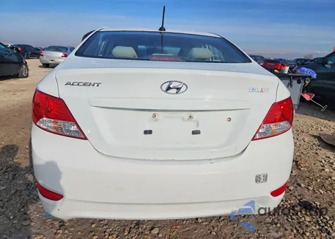 2013 Hyundai Accent Gls z USA, uszkodzony, nr VIN KMHCT4AEXDU434314